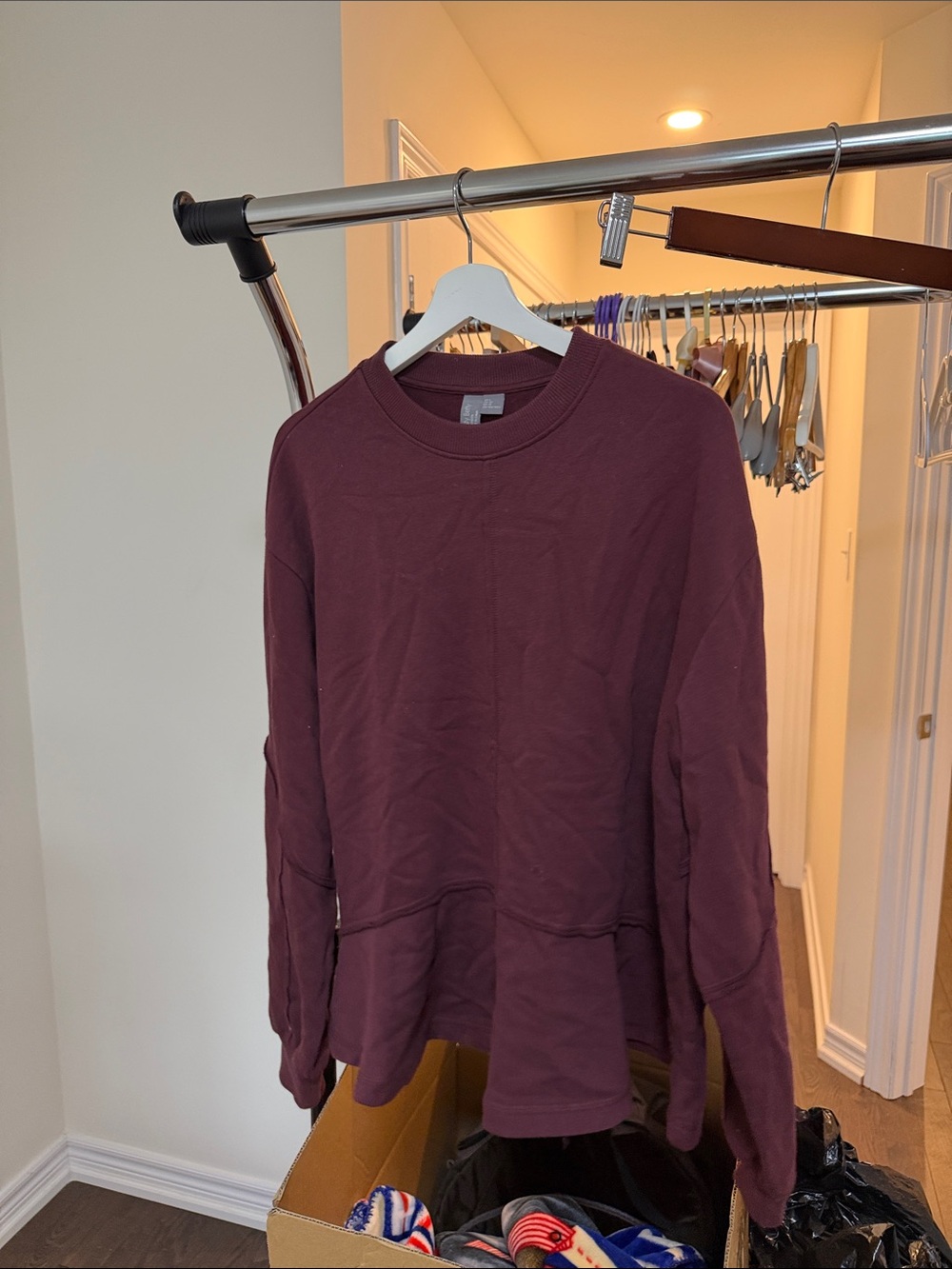 Maroon Crewneck Sweatshirt